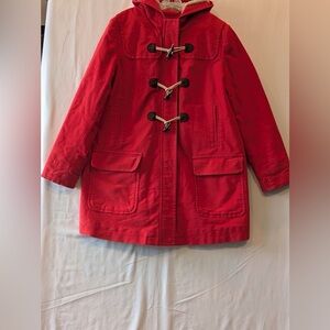 Boden Vibrant Red Teddy Jacket with Cozy Lining